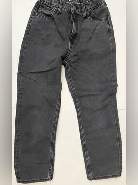 Old Navy Girls Slouchy Straight Black Jeans